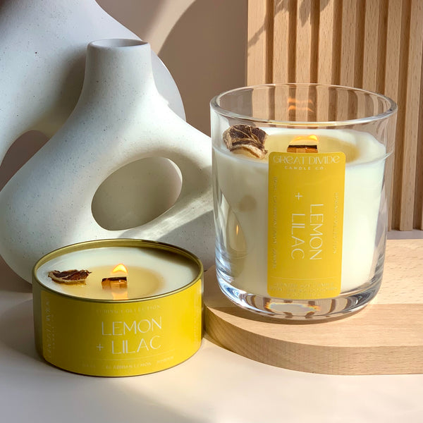 lemon + lilac – Great Divide Candle Co.